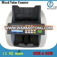 XOF Mixed Value Counter Banknote Cash Counting Machine